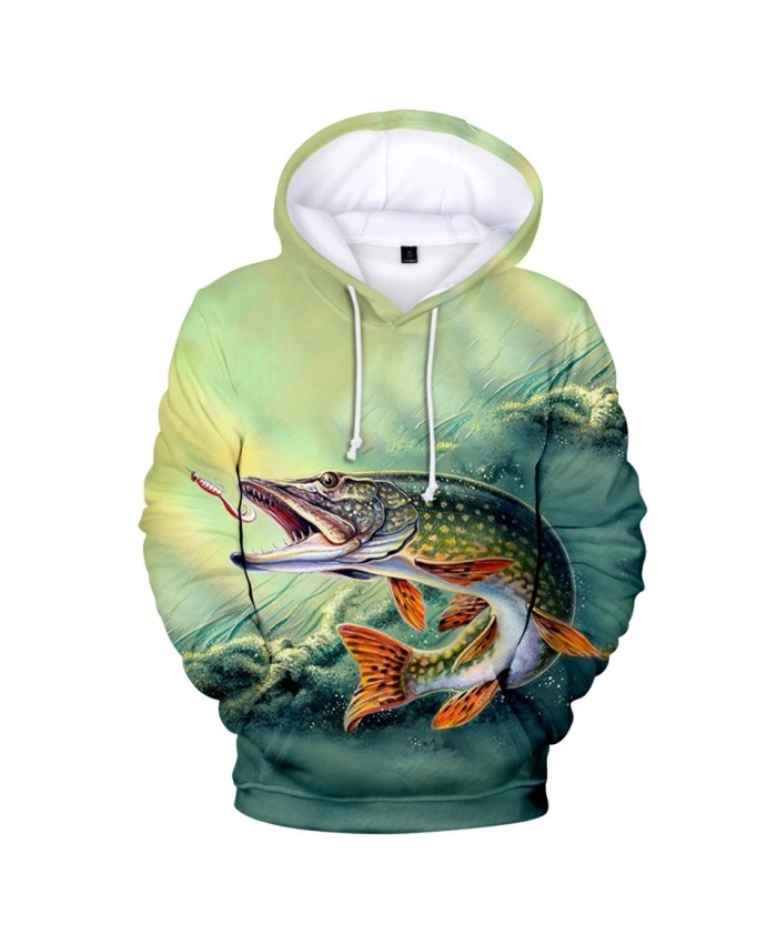 Popular Hoodies 3D fish men women Sweatshirts Fashion print fish hooded Tops casual boy girls autumn winter pullovers