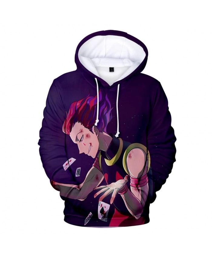 Hoodies Men women Plus Size Hip Hop Streetwear Hisoka Harajuku 3D Men's Hoodie and Sweatshirt