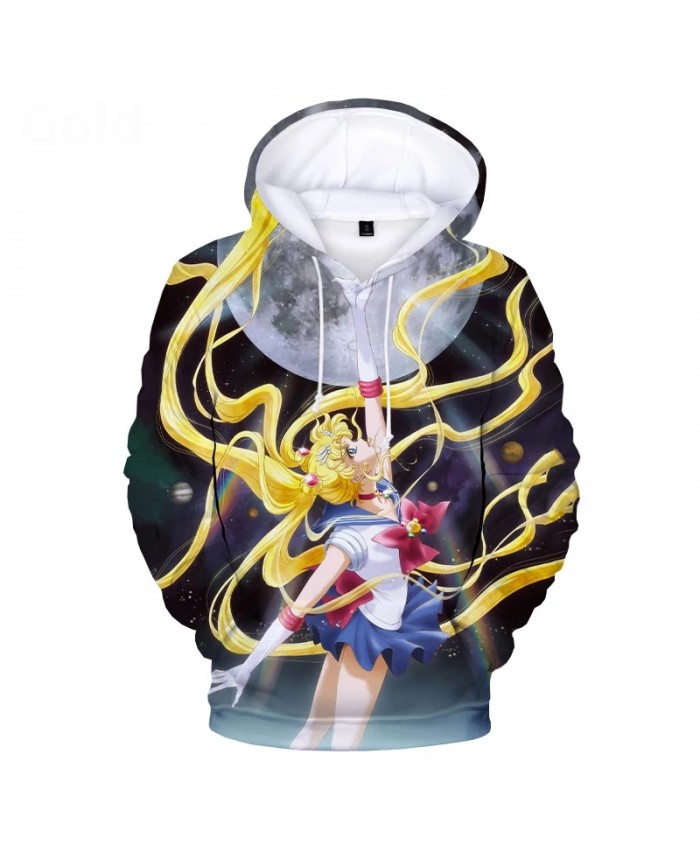2021 Hot Anime Sailor Moon Hoodies Women Men Winter Casual Pullovers Fashion 3D Hooded Sweatshirts Sailor Moon Girl's 3D Hoodie