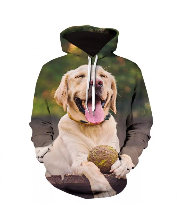 High-quality 3D printed hoodies for men and women's casual long-sleeved hoodies new design for men's animal dog hoodies