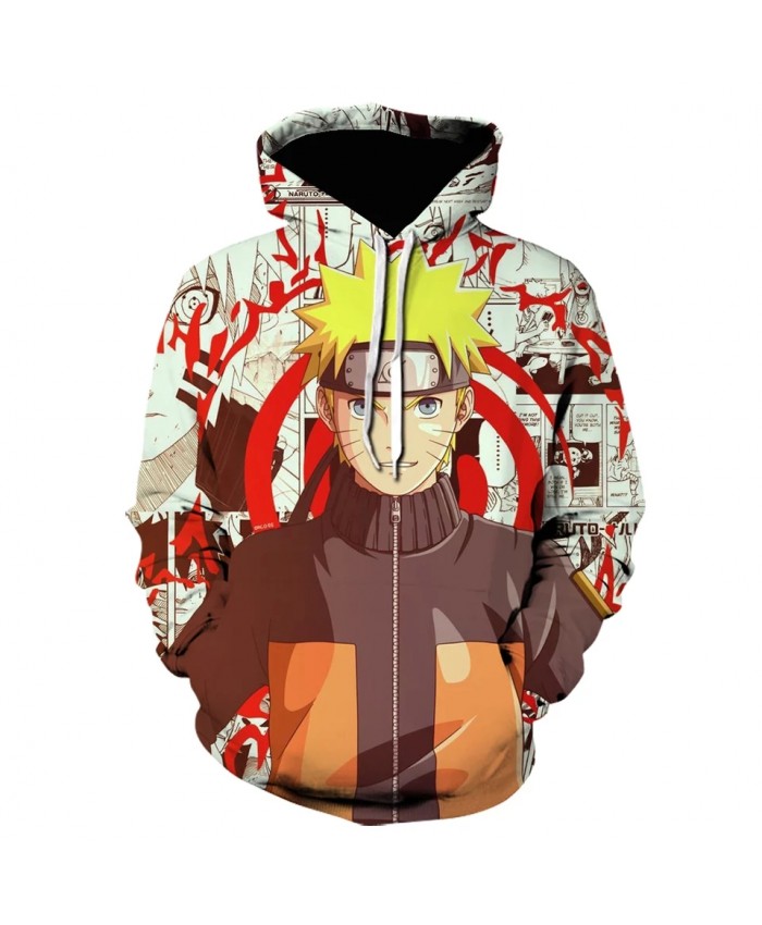 Autumn And Winter New Fashion Men's Hoodie Naruto Vortex 3d Printed Sweatshirt Children Cartoon Anime Pullover Casual Coat