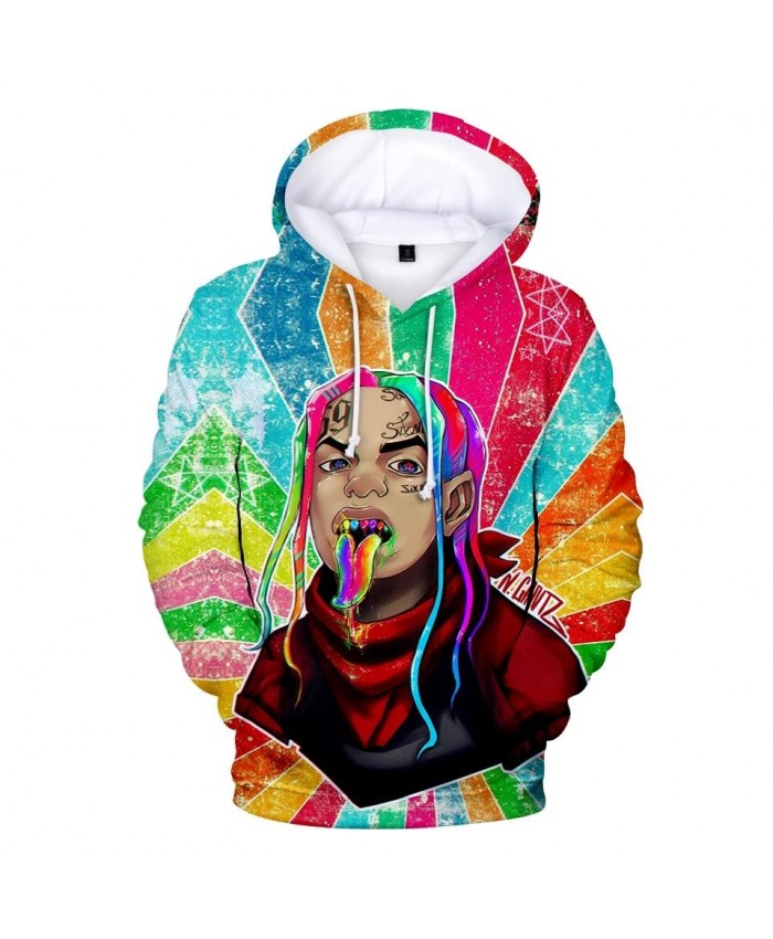 Autumn 3D Hoodies Men 6IX9INE Sweatshirts Men Women Long Sleeve Kids Hooded Hot sale 6IX9INE 3D Hoodies Fashion boys girls Tops