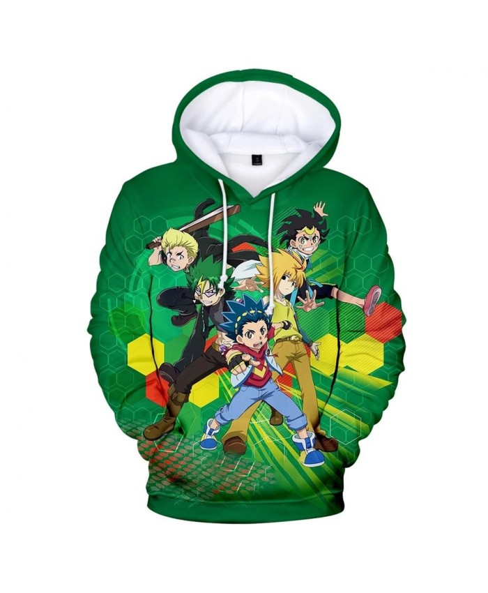 New Beyblade Burst Evolution 3D Hoodies men women Sweatshirt Fashion Harajuku Hip Hop Kids Hooded 3D green boys girls pullovers
