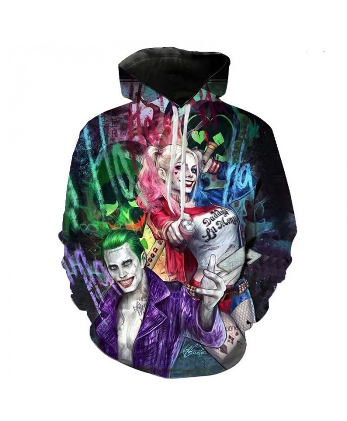 2021 New Hot Harry Quinn Printed 3d Hoodie Men's Women's Children's Fashion Pullover Long-sleeved Sweatshirt Clothes Coat