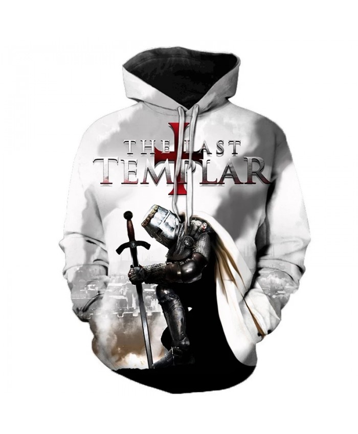 Newest Knights Templar 3D Printed Hoodies Men Women Fashion Casual Hooded Sweatshirts Streetwear Oversized Pullover Outerwear