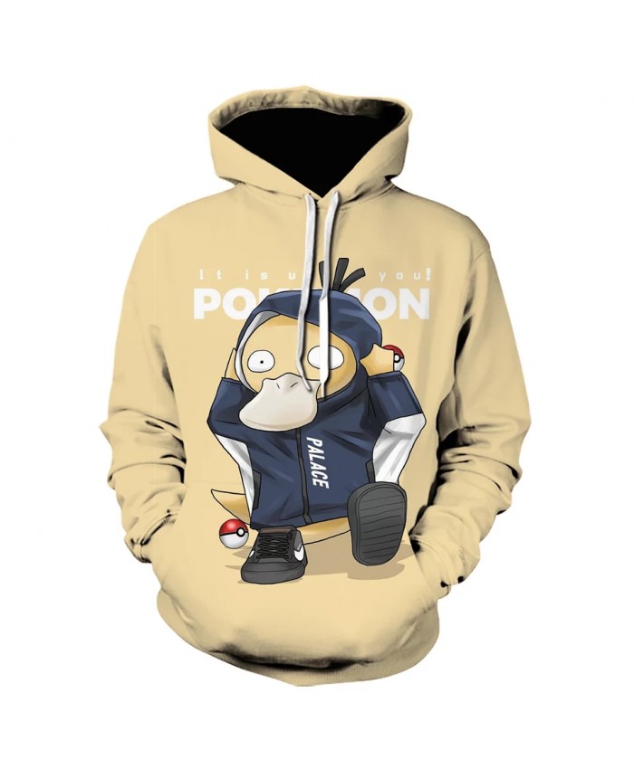 Spring and Autumn New 3D Printing Pokemon Men's and Women's Hoodie Children's Fashion Cartoon Anime Sweatshirt Top