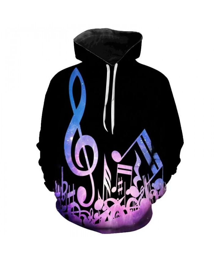 Music Notes 3D Printed Hooded Sweatshirts Fashion Hip Hop Music Guitar Long Sleeve Pullover Men Women Casual Streetwear Hoodies