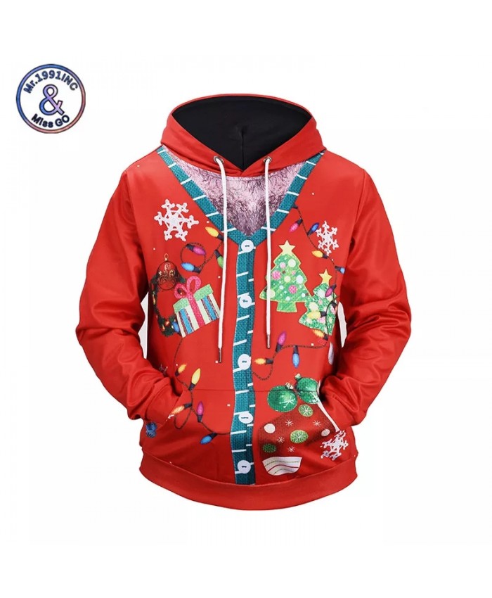 2021 3D Hoodies Christmas Holiday Sweatshirt Men Women New Fashion Hip Hop Unisex Pullover Autumn Winter Tops