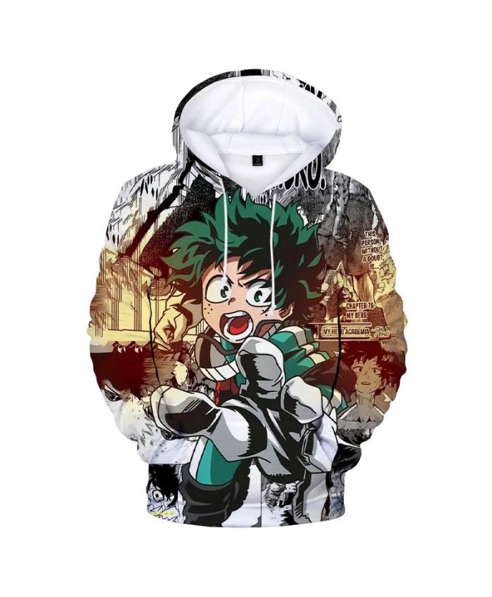 My Hero Academia 3D Printed Hoodie Sweatshirts Deku Print Harajuku Oversized Hoodies Men Women Autumn Fashion Casual Pullover