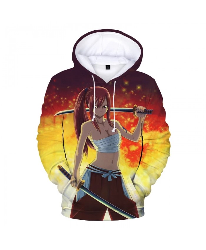 Fairy Tail 3D Hoodie Sweatshirts Japanese Anime Harajuku Streetwear Hoodies Men Women Fashion Casual Oversized Pullovers