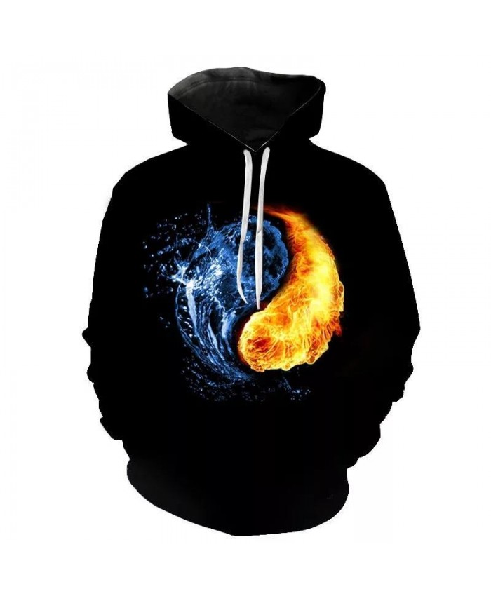 Autumn And Winter New Men's Women's Children's Hoodies 3d Printed Fashion Chinese Elements Tai Chi Sweatshirt Coat