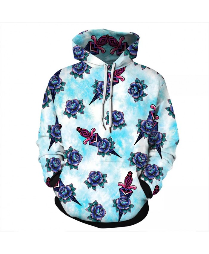 Autumn Men Women Hoodies Sweatshirt 3D Print Floral Funny Hoodie Streetwear Harajuku Pullover Hip Hop Tracksuit