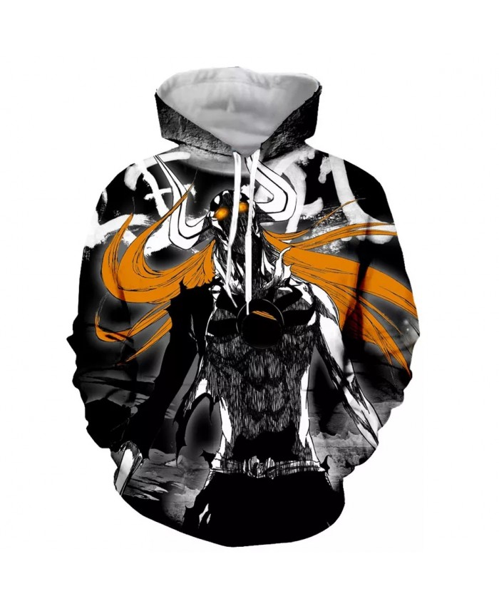 Bleach Fashion Long Sleeves 3D Print  Hoodies Sweatshirts Jacket Men women