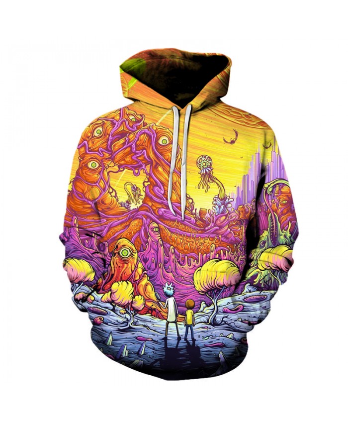 2021 New Arrival Rick and Morty Hoodie 3D Hoodies Pullover Hoodie Unisex 6XL Plus Size Drop Shipping