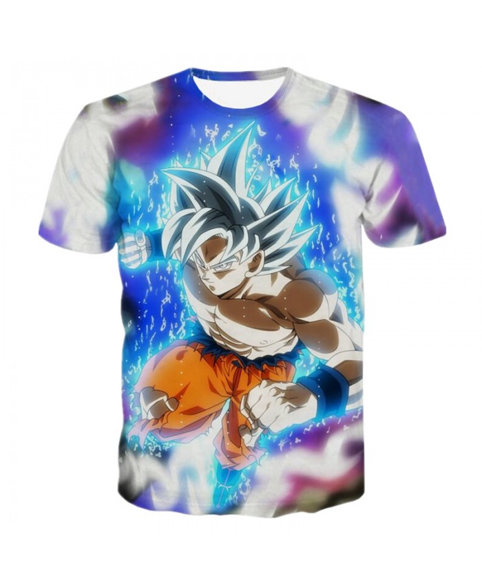 2021 New Dragon Ball T Shirt Super Ultra Instinct Vegeta Printed Men's Casual Short Sleeve Tee Shirt Kids Dragon Ball Z T-shirt