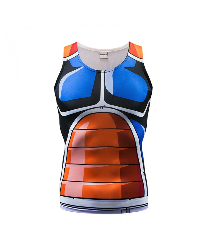 2021 New Tank Tops Men Vest Male singlet Anime Top&Tee Fitness Hit Color Tight Bodybuilding Sleeveless Summer Muscle