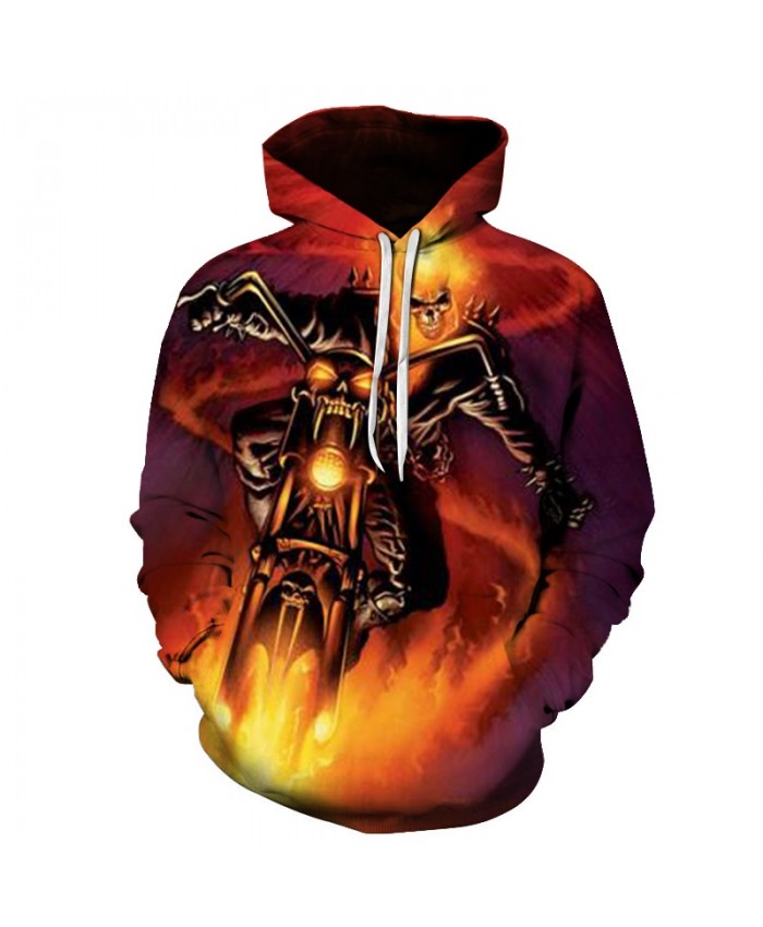 2021 Skull Soul chariot 3D Hoodies Men Women Sweatshirts Hooded Pullover Tracksuits Boy Coats Fashion Outwear jacket The big size B