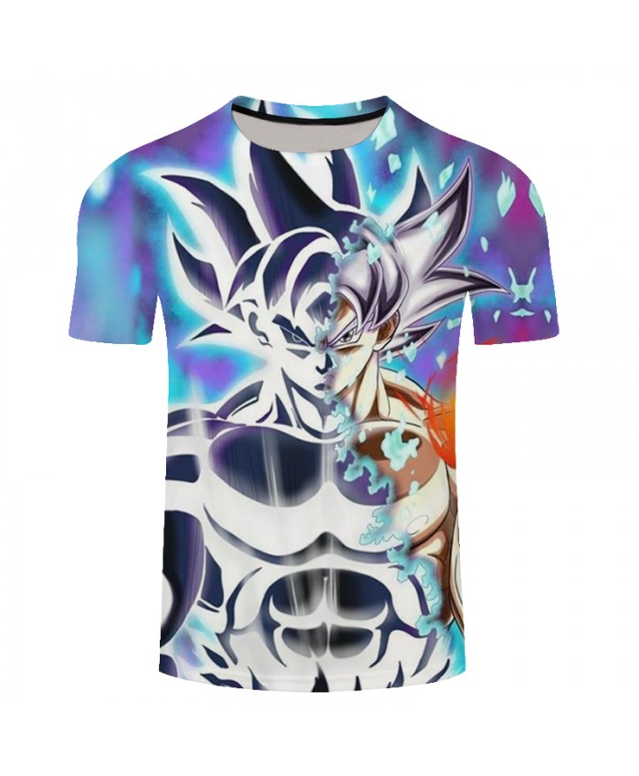 2021 Summer Men Dragon Ball T Shirt Funny Goku 3D Print T-Shirt Men New Cartoon Anime DragonBall Short Sleeve Brand Tshirt