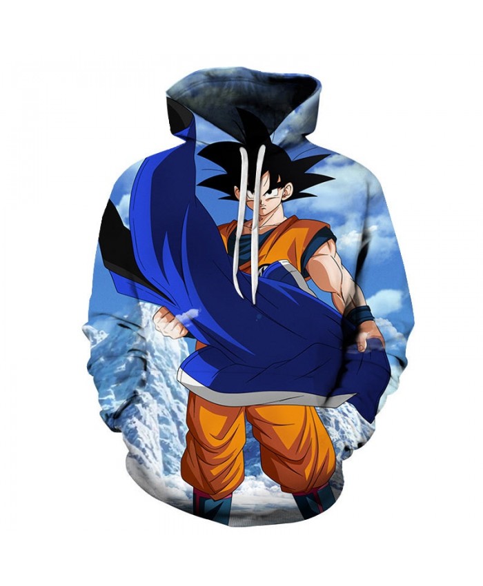 2021 3D Dragon Ball Hand Cloak Men Pullover Sweatshirt Pullover Hoodie Casual Hoodies Fashion Men Tracksuits Hoodie