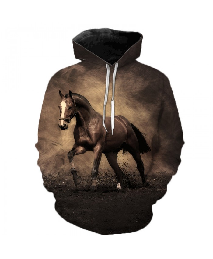 2021 Animal Horse Creative 3D Printed Hooded Sweatshirts Men Women Fashion Casual Harajuku Outerwear Hip Hop Streetwear Hoodies D