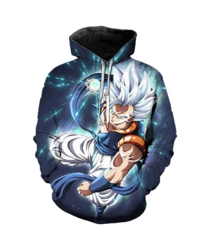 2021 Anime Dragon Ball Super Hoodie Male 3D Sweatshirts Super Saiyan Goku Printed Outwear Teen Boy Cartoon Hoody Pullover C