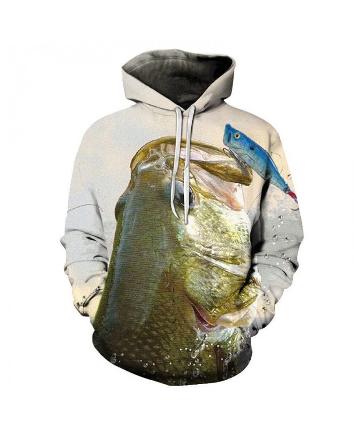 2019 New 3D Printed There Are Small Fsh On The Big Fish Pullover Sweatshirt Clothing for Men Custom Pullover Hoodie