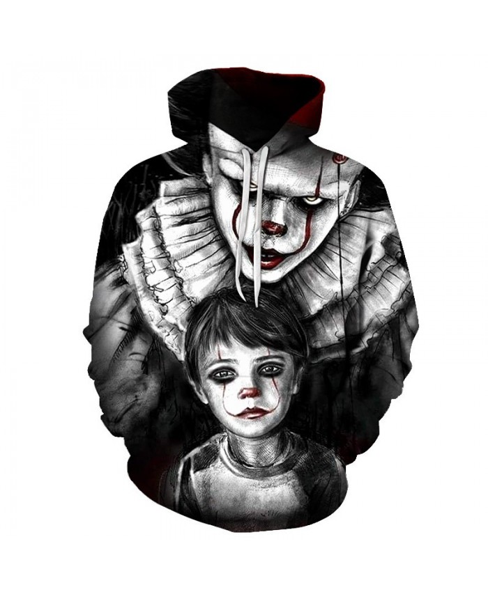 2021 New Arrival Horror Movie Character Chucky 3D Printed Fashion Hoodies Men Women Casual Clown Streetwear Hooded Sweatshirt