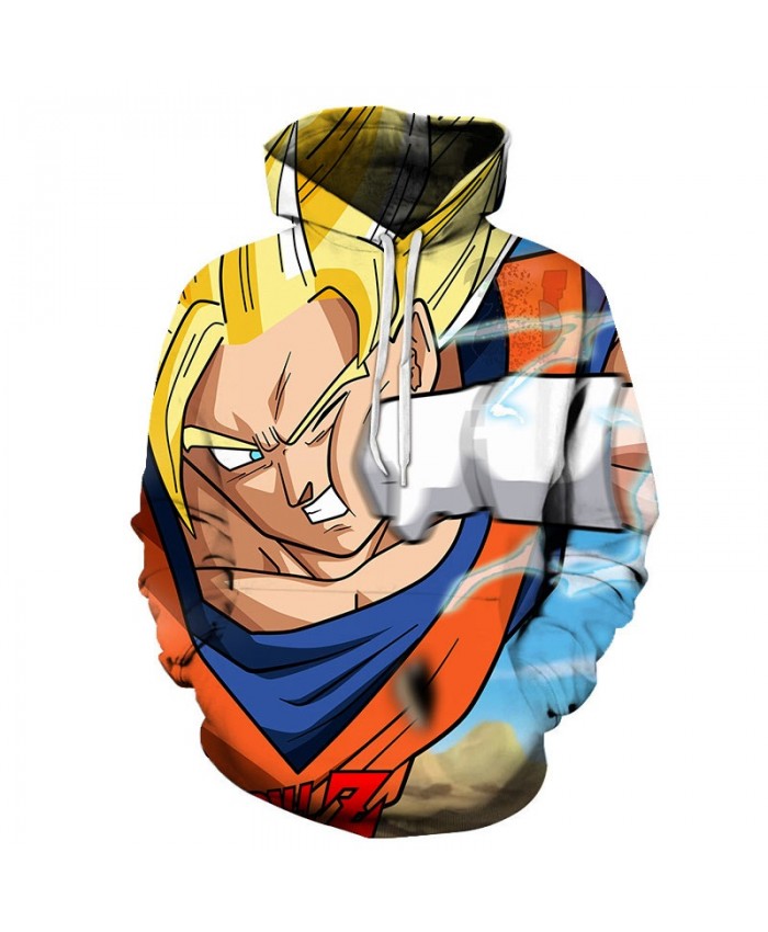2021 New Dragon Ball Hit The Face 3D Hoodies Mens Pullover Sweatshirt Brand Pullover Hoodie Casual Hoodies Men