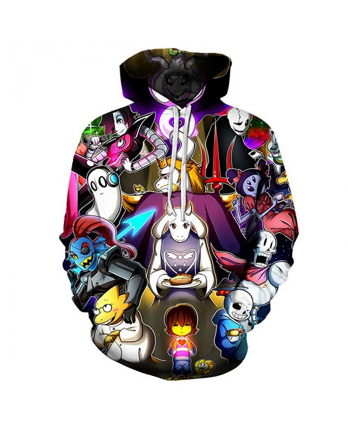 2021 New End Plate Undertale 3D Print Mens Pullover Sweatshirt Fashion Casual Men Hoodies Custom Pullover Hoodie