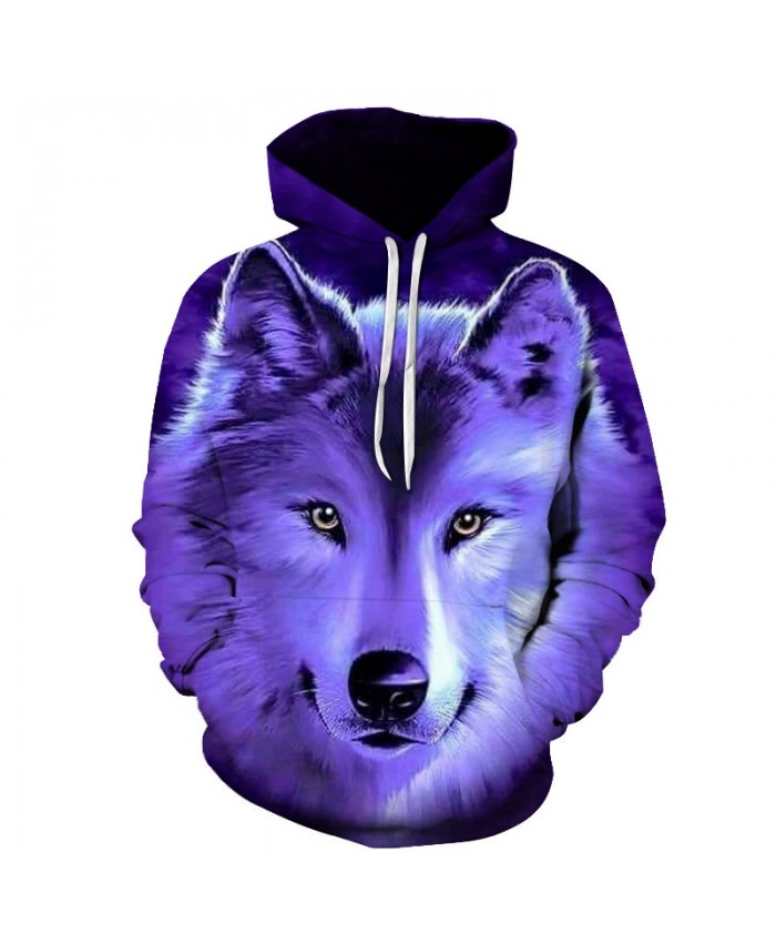 2021 New Funny Wolf Hoodies Men 3D Sweatshirt Harajuku Hoody Anime Tracksuit Print Coat Casual Jacket Hooded Pullover Dropship
