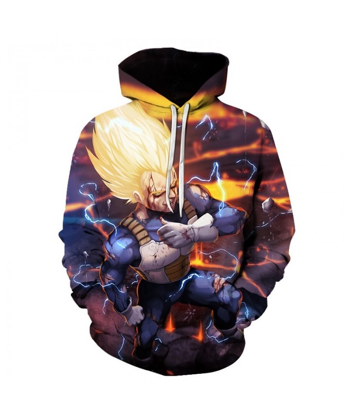 2021 New Hoodie Dragon Ball Z Pocket Hooded Sweatshirts Goku 3D Hoodies Pullovers Men Women Long Sleeve