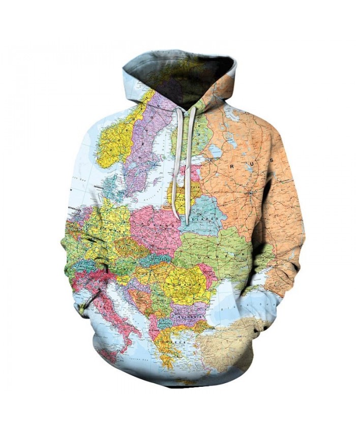 2021 New Line Map 3D Printed Men Pullover Sweatshirt Pullover Hoodie Fashion Casual Men Streetwear Sweatshirt Hoodie