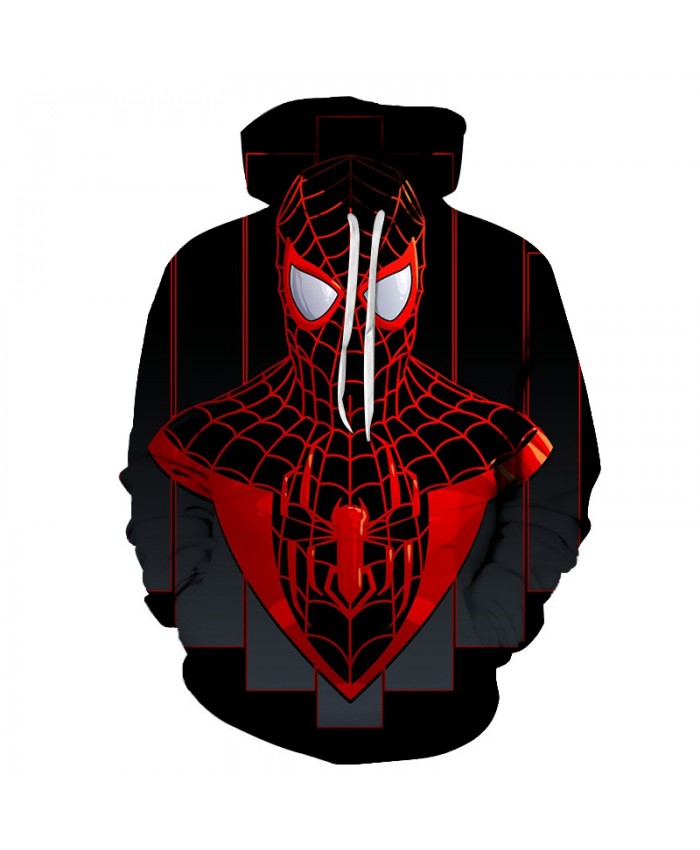 2021 New Marvel Comicis 3D Printed Spiderman Hoodie Fashion Streetwear Sweatshirts Hip Hop Anime Hoodies Men Casual Funny Jacket