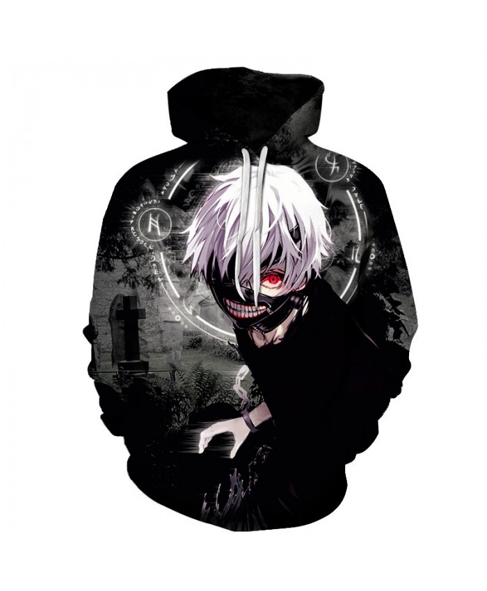 2021 New Tokyo Ghoul 3D Hoodies Sweatshirt Unisex Autumn Casual 3D Hoody Tops Men Women Hip Hop Outwear Sportswear Tracksuit
