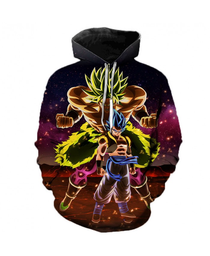 2021 Newest 3D Printing Dragon Ball Z Hoodies Men/Women Sweatshirts Hoody Cartoon Super Saiyan Broly Boy/Girls Polluver