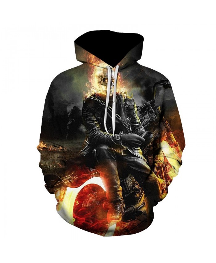 2021 Skull Soul chariot 3D Hoodies Men Women Sweatshirts Hooded Pullover Tracksuits Boy Coats Fashion Outwear jacket The big size
