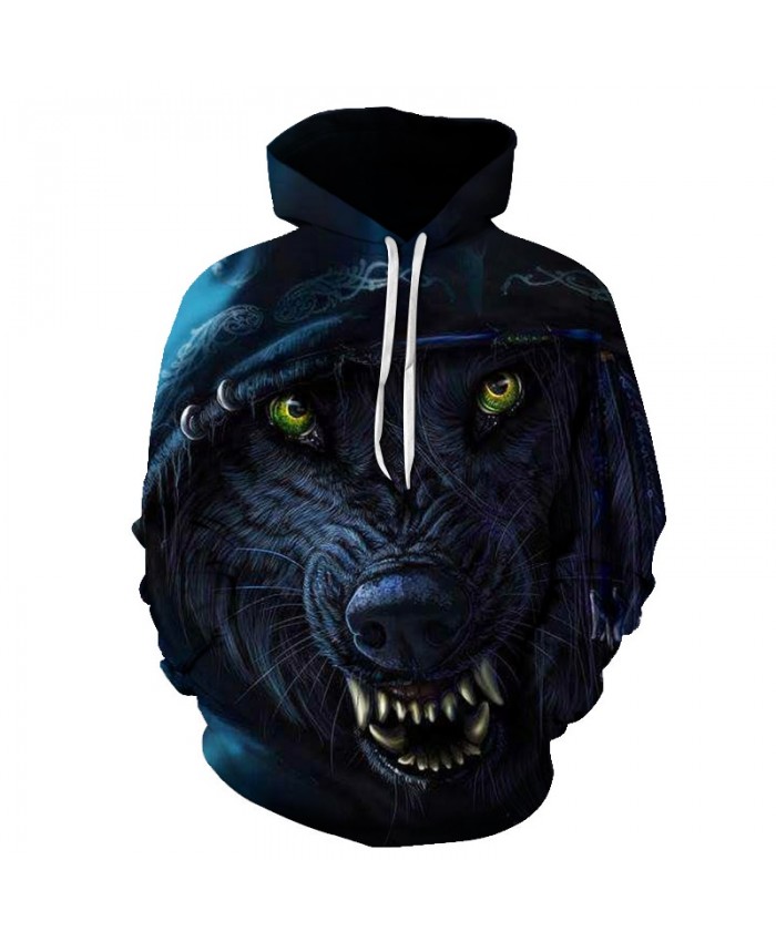 2021 Wolf Printed 3D Hoodies Unisex Sweatshirts Men Women Coats Hooded Jackets Autumn Winter Animal Tracksuits Fashion Pullover