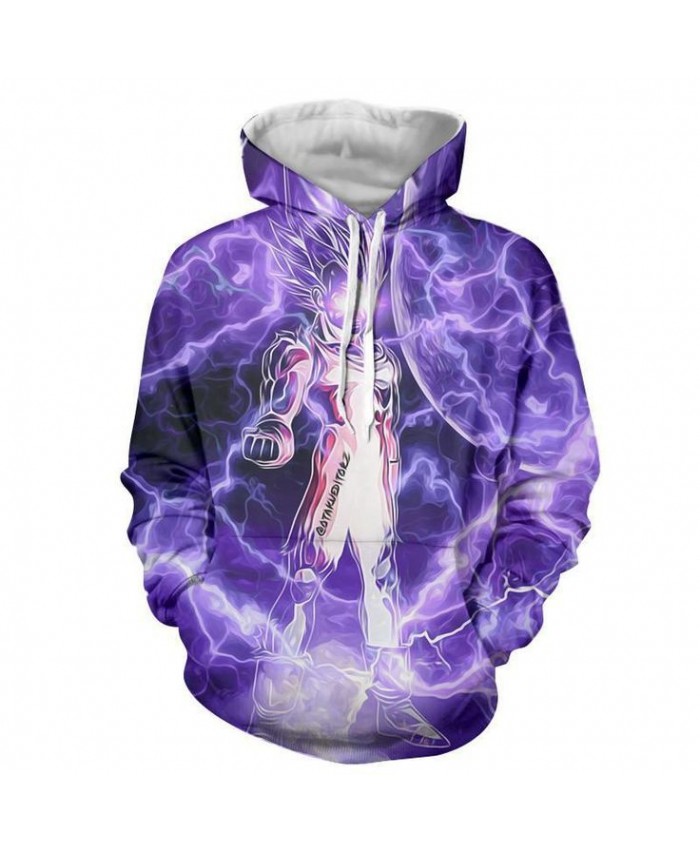 2021 new lightning 3d seven dragon beads printing hooded sweater men and women couple models pullover