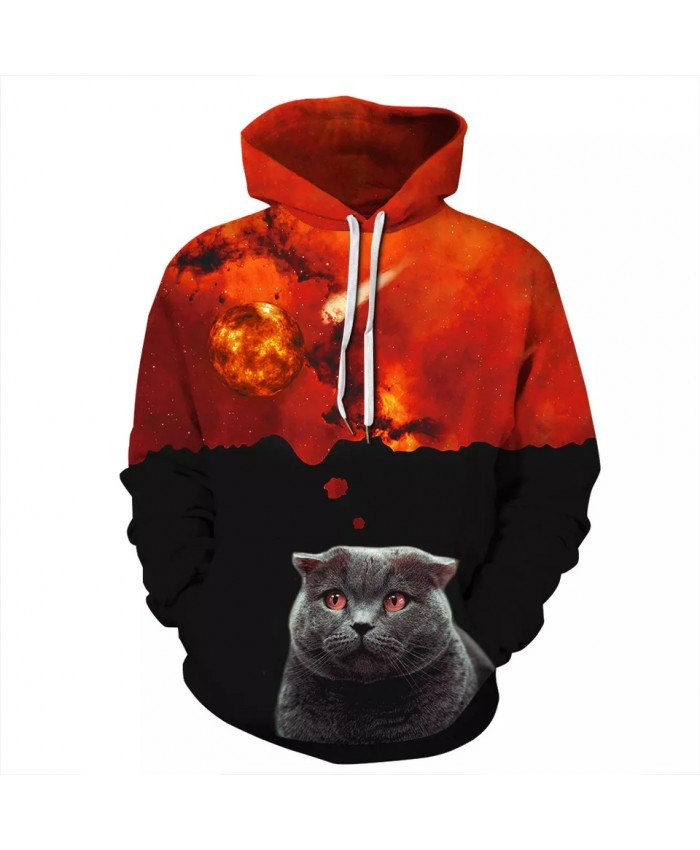 Men Women Cat 3D Animal Printed Hoodies Brand Sweatshirts Autumn Winter Hooded Fashon Hip Hop Top Clothing