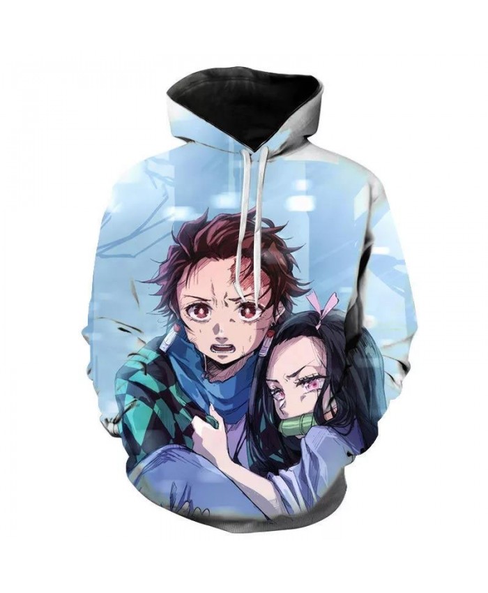 New Hoodies Men Women Children Kimetsu No Yaiba Sweatshirts 3D Printed Pullover Streetwear Fashion Casual Boy Girl Kids Pullover