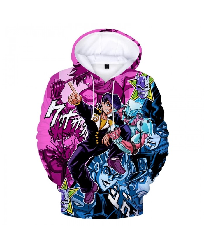 2021 New Anime JoJo's Bizarre Adventure 3D Print Hoodies Kids Fashion Casual Pullover Men Women Streetwear Hoodie Sweatshirts