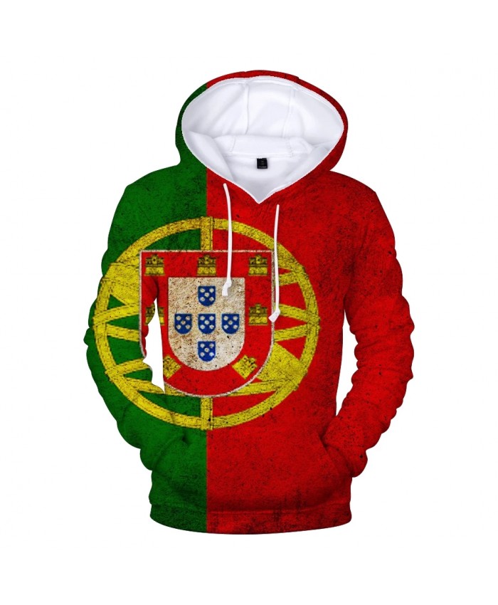 Portugal National Flag 3D Hoodies Men women Fashion Harajuku 3D Print Portugal National Flag Casual Men's Hoodies
