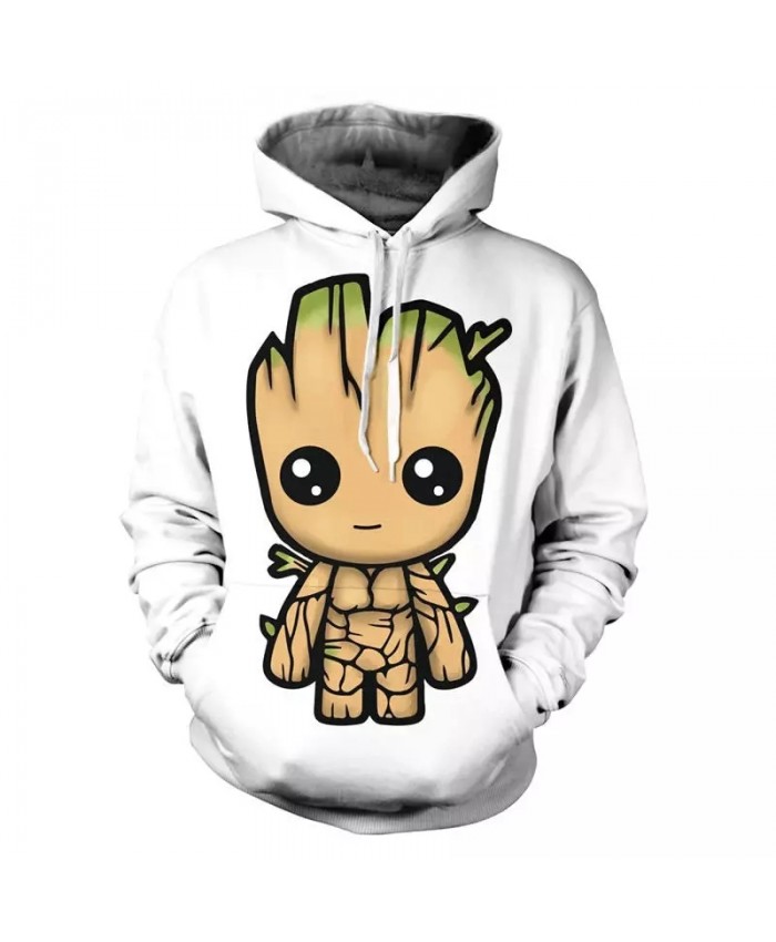 2021 Guardians Of The Galaxy Groot Men Hoodies Sweatshirts 3D Printed Funny Hip Hop Hoody Casual Streetwear Off White Hooded