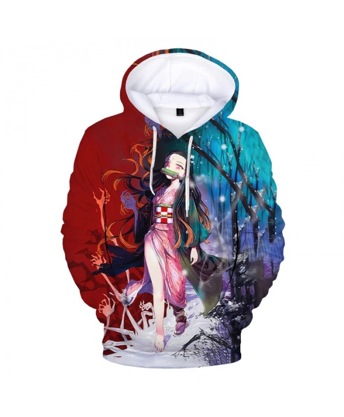 2021 ANIME Demon Slayer Kamado Nezuko Cosplay Costumes 3D Print Hoodies Men Women Pullover for Spring Autumn Hoodie Sweatshirts