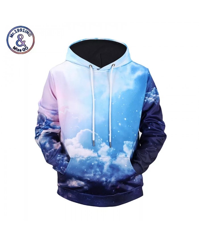 Blue Sky 3D Print Hoodies Hooded Men Women Sweatshirt Harajuku Tops Moletom Masculino Plus Size M-XXXL