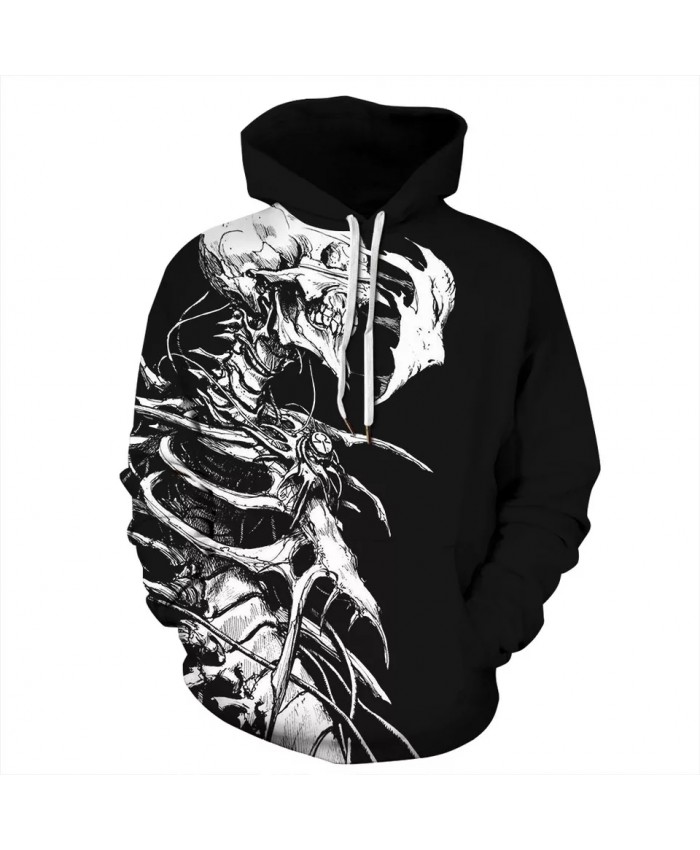 2021 Autumn Winter Fashion Men Women Hoodies Skull Skeleton  Hooded Hoody Sweatshirt 3D Print Tracksuits