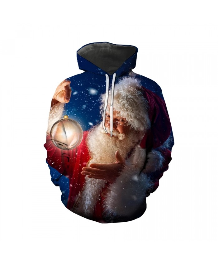 Men's and women's unisex 3D printed Christmas hoodies, creative design, personality, versatile and fun pullovers, diverse styles