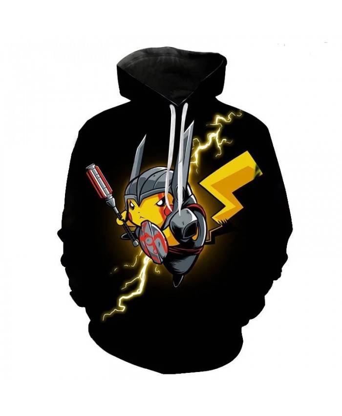 2021 Autumn New Men's And Women's Children's Casual Hoodie Pokemon 3d Printing Cartoon Anime Children's Pullover Coat