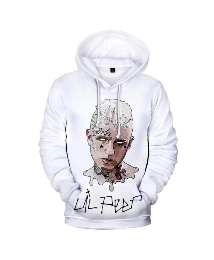 White New 3D Hoodies Lil peep Sweatshirts Men Women Fashion Kids Hoodies Hip Hop lil peep Hooded 3D boys girls casual pullovers