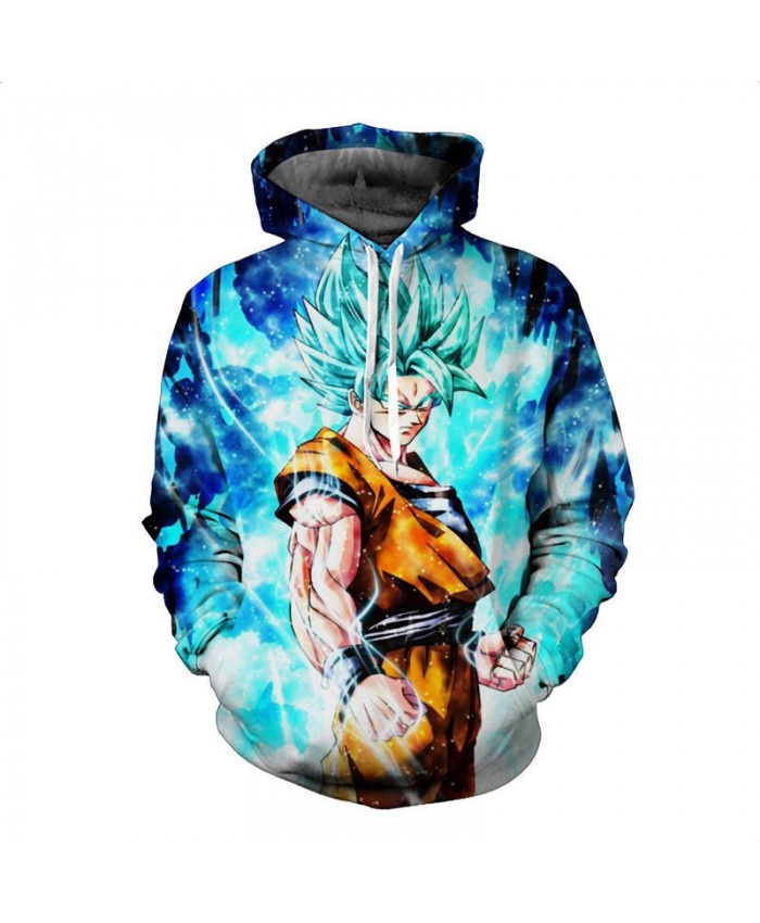 3D Angry GOKU Printed Men Pockets Hoodies Hipster Fashion Streetwear Jumper for Men Women Dragon ball Hooded